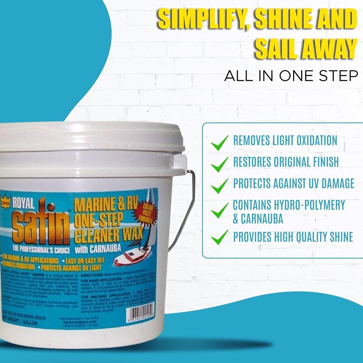 Gary's Royal Satin Wax Qualifies for Free Shipping Gary's Royal Satin Wax Royal Satin Creme Wax Gallon #G105