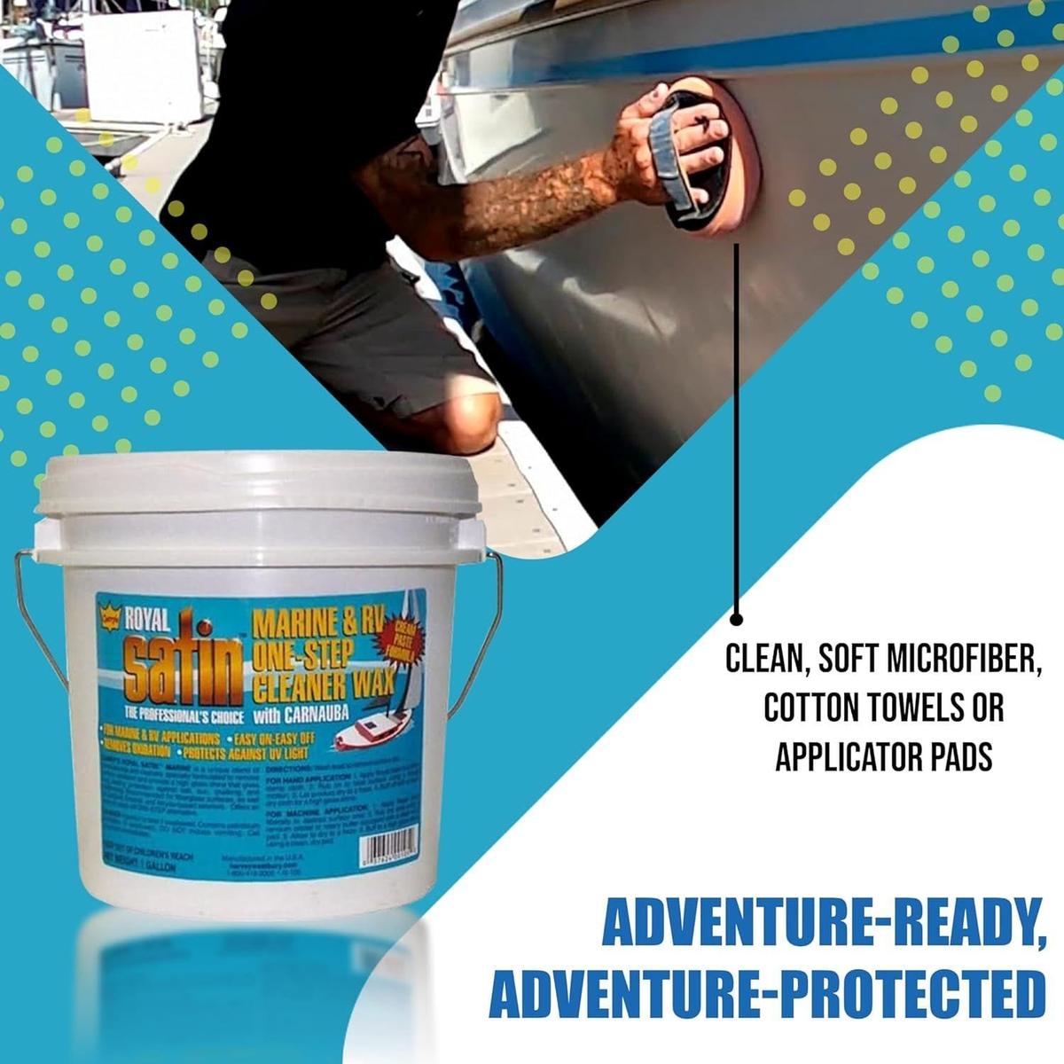 Gary's Royal Satin Wax Qualifies for Free Shipping Gary's Royal Satin Wax Royal Satin Creme Wax Gallon #G105