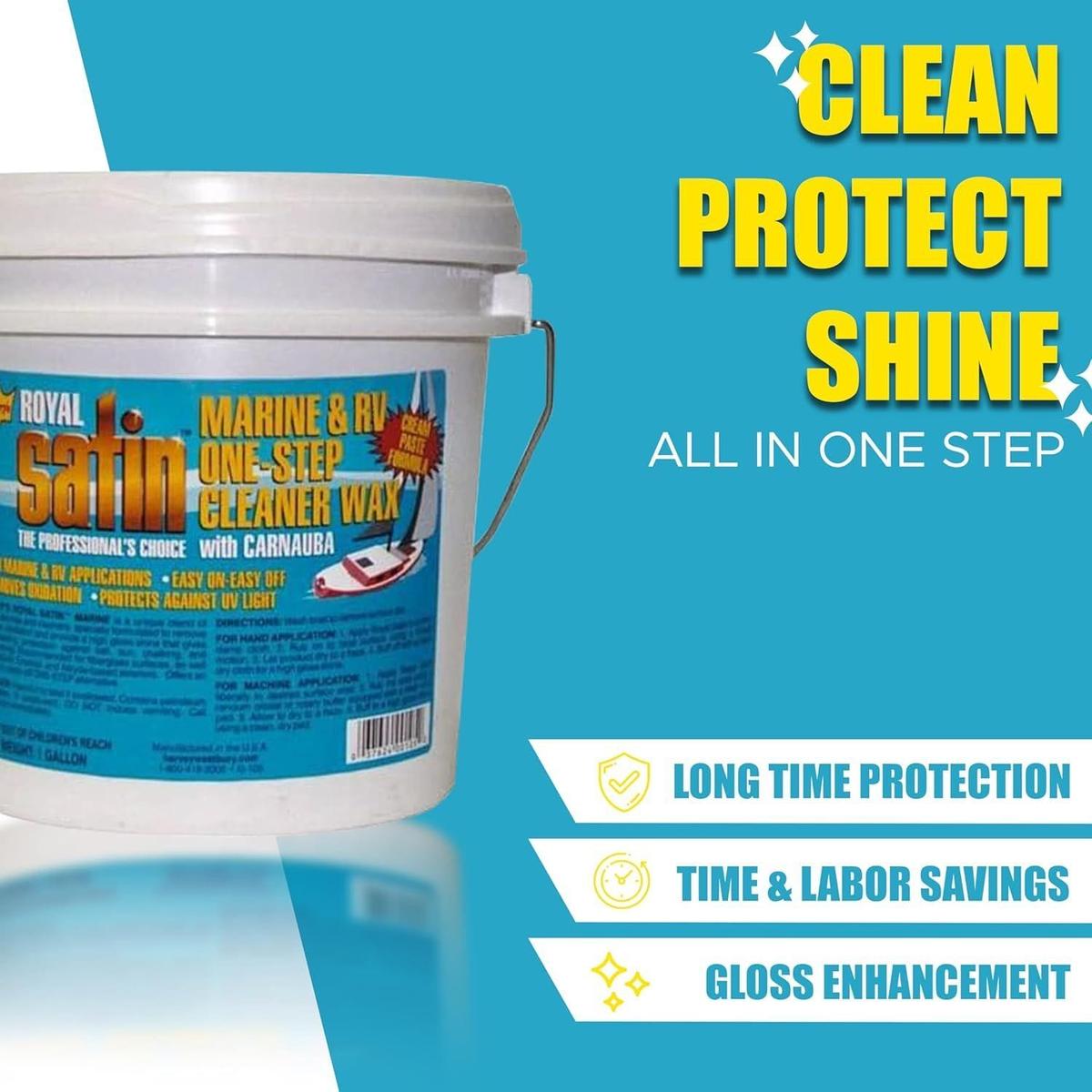 Gary's Royal Satin Wax Qualifies for Free Shipping Gary's Royal Satin Wax Royal Satin Creme Wax Gallon #G105