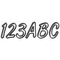 Hardline Products Qualifies for Free Shipping Hardline Products 400 Series White/Black Letter #WHBKG400