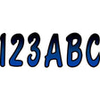 Hardline Products Qualifies for Free Shipping Hardline Products Letter/Number Blue Metal/Black #BMBKG200