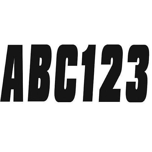 Hardline Products Qualifies for Free Shipping Hardline Products Letter Set Solid Black #INFBLK350