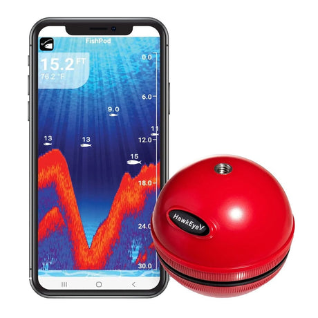 HawkEye Qualifies for Free Shipping Hawkeye Fishpod 5x Bluetooth Fish Finder #FP5X