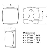 Hella Marine Qualifies for Free Shipping Hella Marine 2NM Navigation Light Port Black Shroud #017.460-001