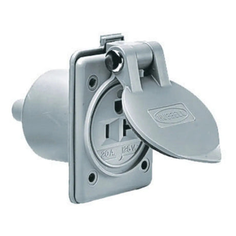 Hubbell Qualifies for Free Shipping Hubbell 20a 125v 2p 3w Straight Blade Panel Mo #HBL61CM65