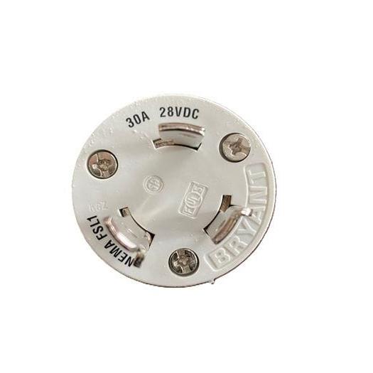 Hubbell Qualifies for Free Shipping Hubbell 30a 28v DC Locking Connector Male White #HBL328DCPW