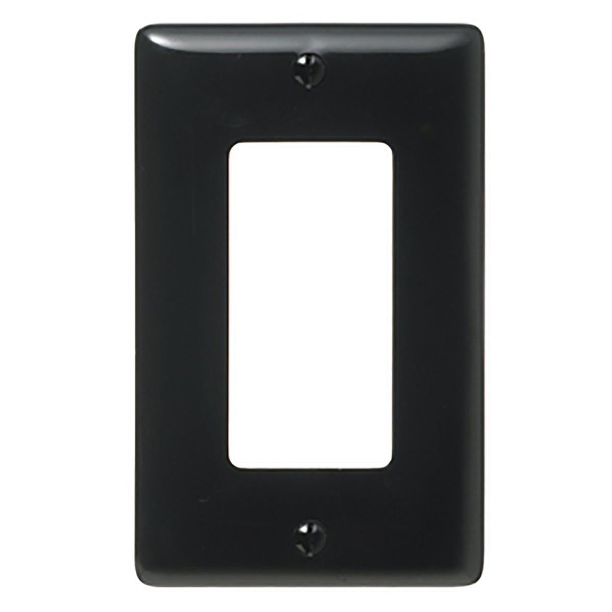 Hubbell Qualifies for Free Shipping Hubbell Black Rectangle Outlet Plate #P26BK