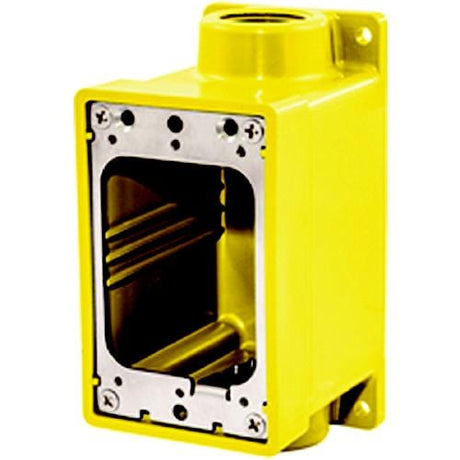 Hubbell Qualifies for Free Shipping Hubbell Watertight FD Box 1-Gang 2-Inlet #HBL60CM83A