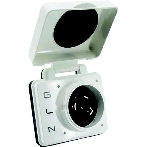 Hughes Autoformers Qualifies for Free Shipping Hughes Autoformers 30a Smart RV Power Inlet White #SV30APIW