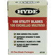 Hyde Tools Qualifies for Free Shipping Hyde Tools HD Utility Knife Blades 100-pk #42150