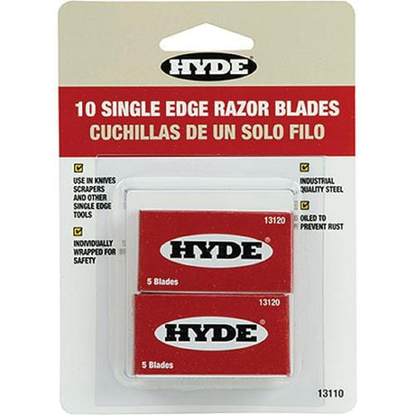 Hyde Tools Qualifies for Free Shipping Hyde Tools Razor Blades 10 Blades/Card #13110
