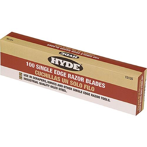 Hyde Tools Qualifies for Free Shipping Hyde Tools Single Edge Razor Blades 100-pk #13135