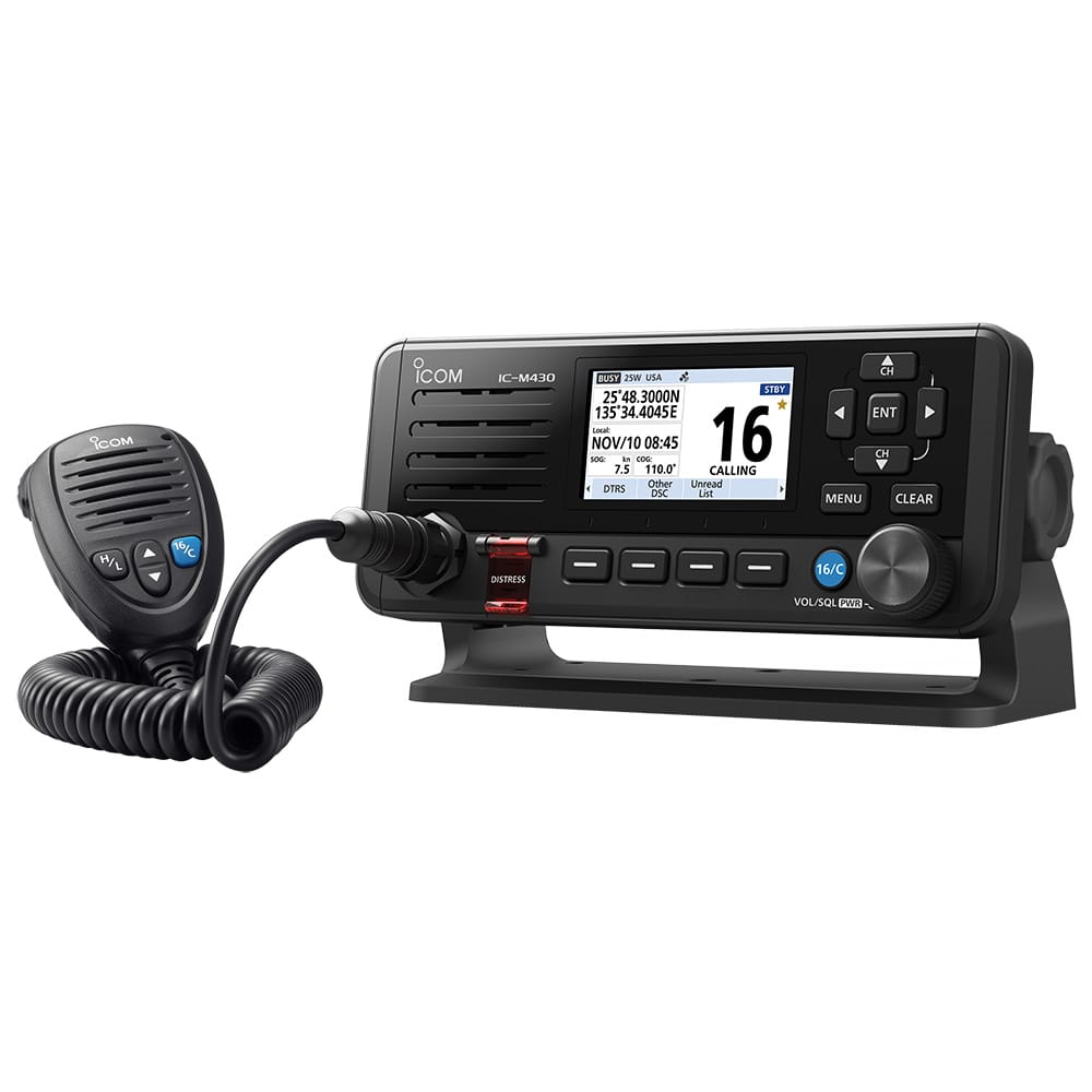 Icom Qualifies for Free Shipping Icom M430 Fixed Mount VHF Radio With Built-In GPS Black #M430 11 USA