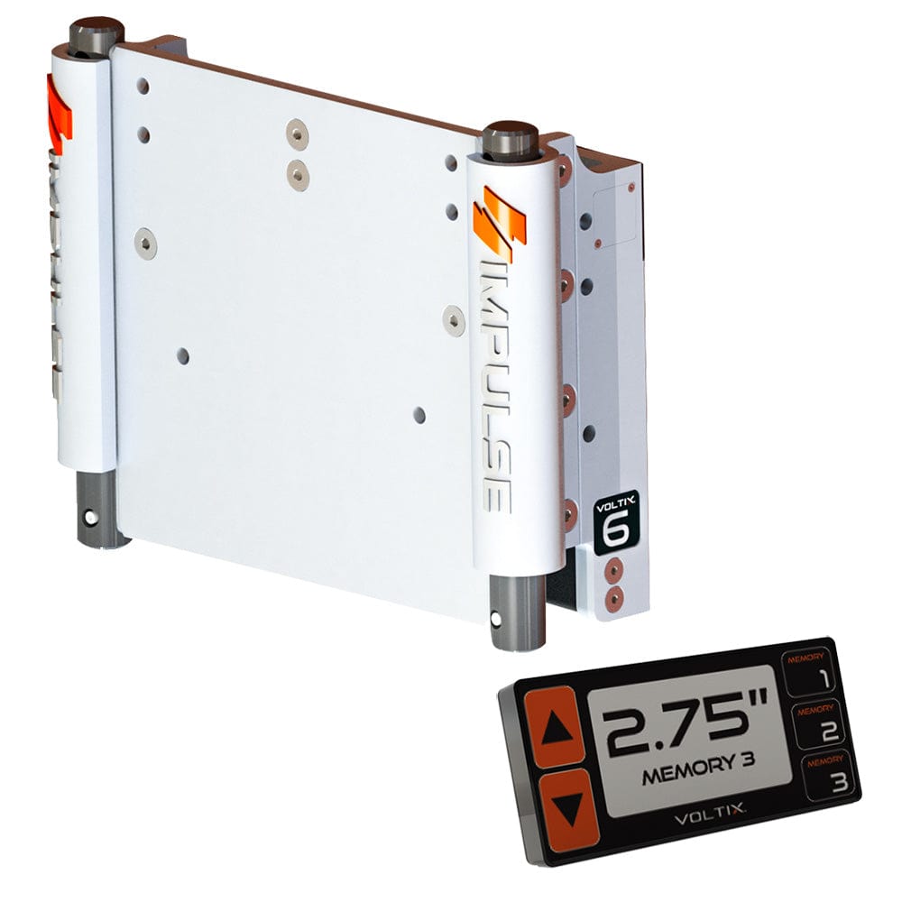 IMPULSE Not Qualified for Free Shipping IMPULSE XL Jack Plate 6" White Cerakote with Smart Control #75051-W