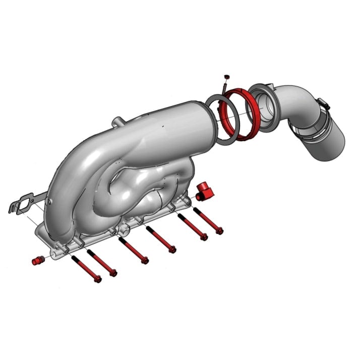 Indmar Not Qualified for Free Shipping Indmar EXTCAT Port Aluminum Catalyst Exhaust Manifold #531401HL