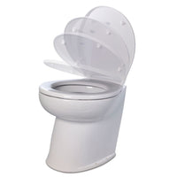 Jabsco Not Qualified for Free Shipping Jabsco Deluxe Flush Raw Water Electric Toilet with Angled Back #58220-3012