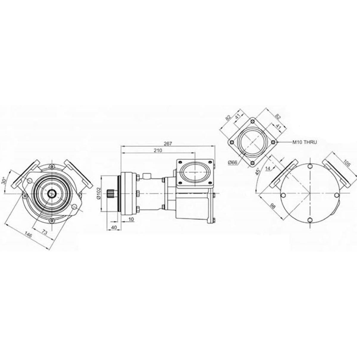Jabsco Not Qualified for Free Shipping Jabsco Engine Cooling Pump 125 GPM #18770-0003
