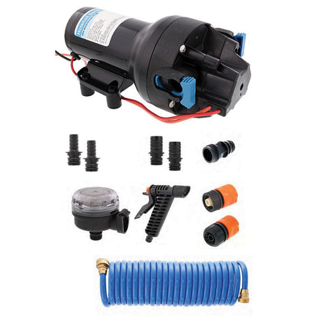 Jabsco Qualifies for Free Shipping Jabsco Hotshot HD5 HD Washdown Kit with 25' Hosecoil #P501J-119N-4A