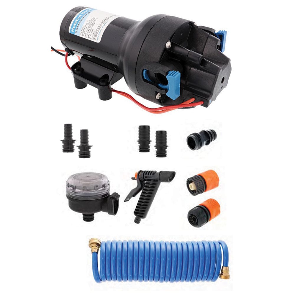 Jabsco Qualifies for Free Shipping Jabsco Hotshot HD5 HD Washdown Kit with 25' Hosecoil #P501J-119N-4A