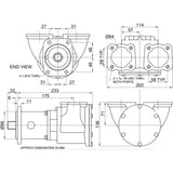 Jabsco Qualifies for Free Shipping Jabsco Pump 2-1/2 Flange Mount #17970-0100