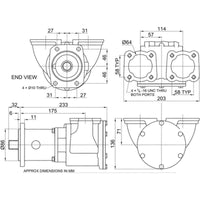 Jabsco Qualifies for Free Shipping Jabsco Pump 2-1/2 Flange Mount #17970-0100