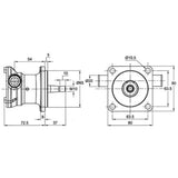 Jabsco Not Qualified for Free Shipping Jabsco Pump Bronze Flange 020 #29450-1701