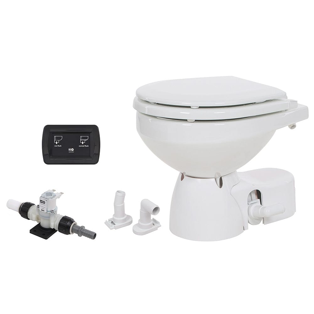 Jabsco Not Qualified for Free Shipping Jabsco Quiet Flush E2 Fresh Water Toilet Compact Bowl 12v #38045-3092RSP