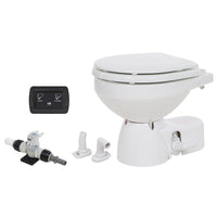 Jabsco Not Qualified for Free Shipping Jabsco Quiet Flush E2 Fresh Water Toilet Compact Bowl 12v #38045-3092RSP