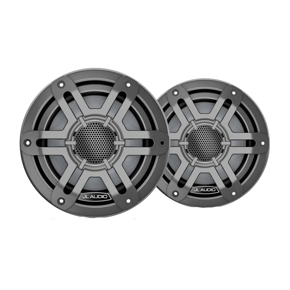 JL Audio Qualifies for Free Shipping JL Audio M200 Marine Speakers 6.5" with Gray Sport Grille #010-04753-01