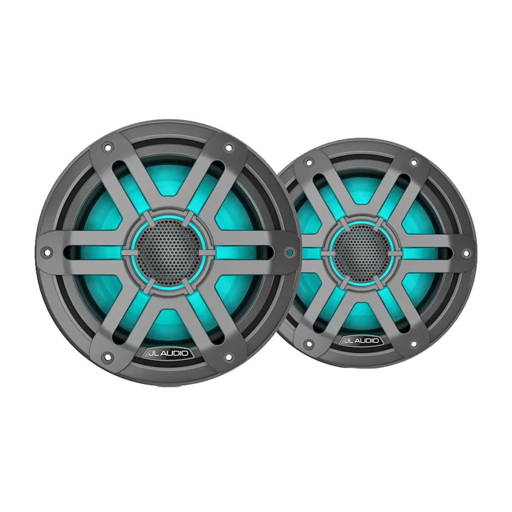 JL Audio Qualifies for Free Shipping JL Audio M200 Marine Speakers 7.7" LED with Gray Sport Grille #010-04757-01