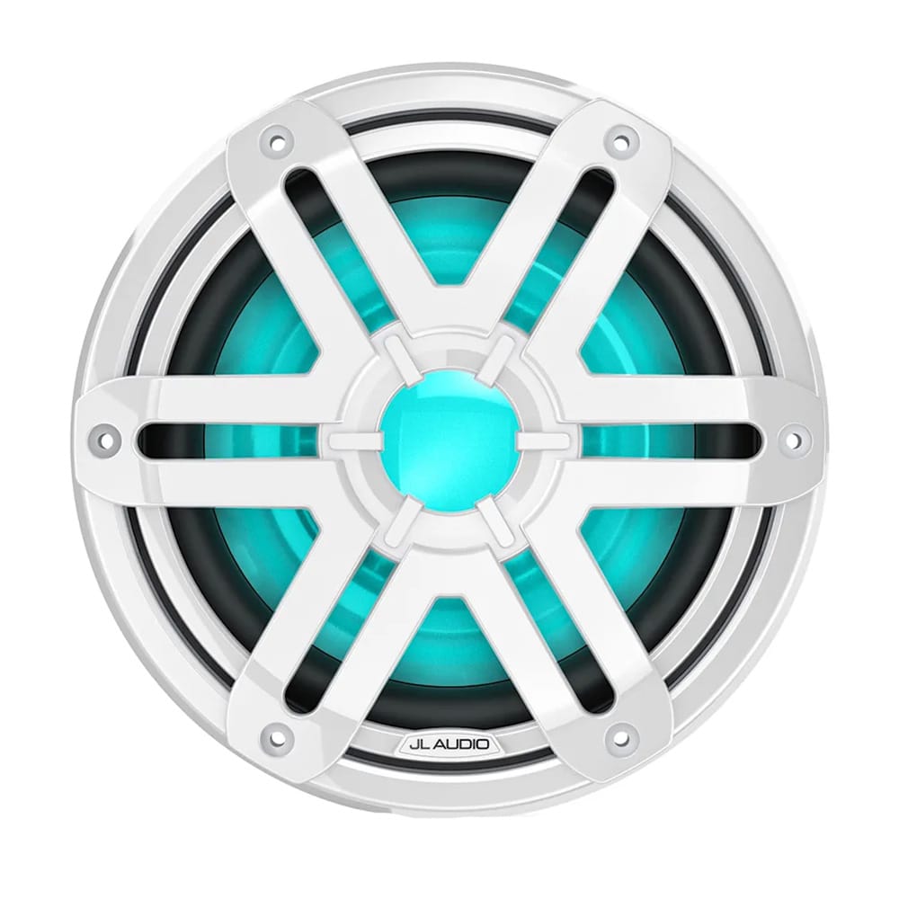 JL Audio Qualifies for Free Shipping JL Audio M200 Marine Subwoofer 10" LED with White Sport Grille #010-04759-00