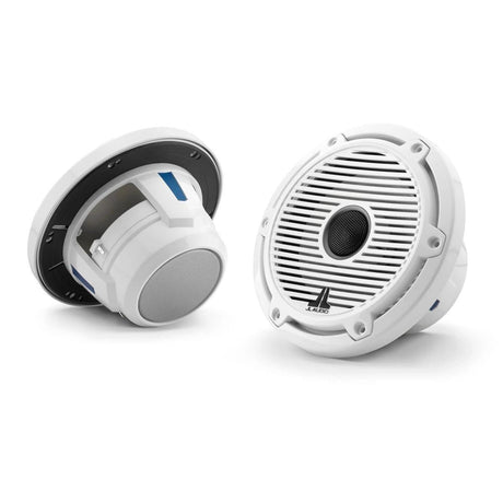 JL Audio Qualifies for Free Shipping JL Audio M6 6.5" Coaxial Speakers White Classic Grille Black Tweeter #010-03089-00