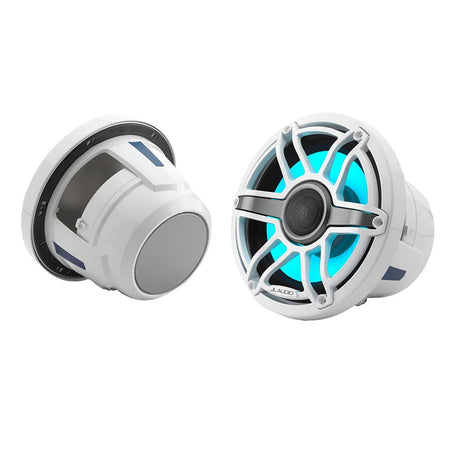 JL Audio Qualifies for Free Shipping JL Audio M6 8.8" Coaxial Speakers White Sport Grille with RGB LED #010-03095-00