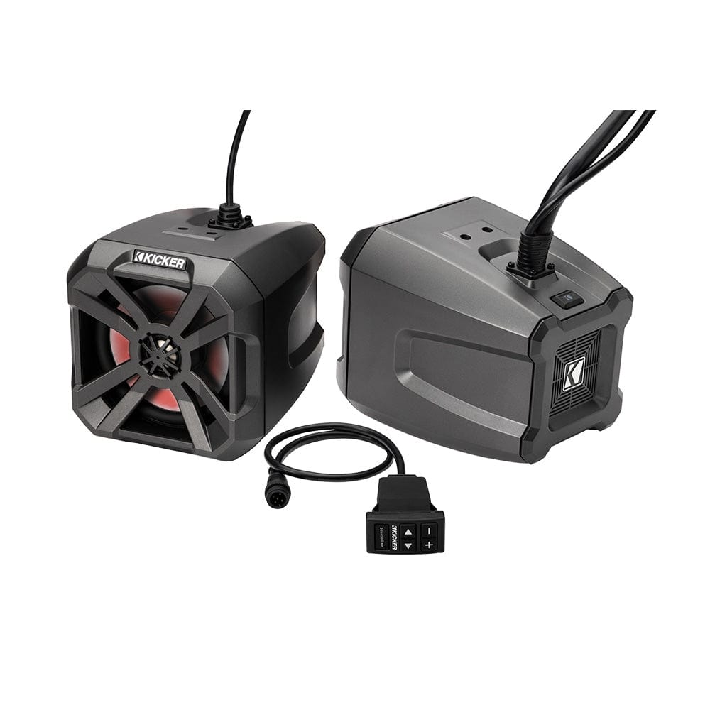 KICKER Qualifies for Free Shipping KICKER 6.5" LED Powercan Powersports Bluetooth Speakers #48BTCAN65