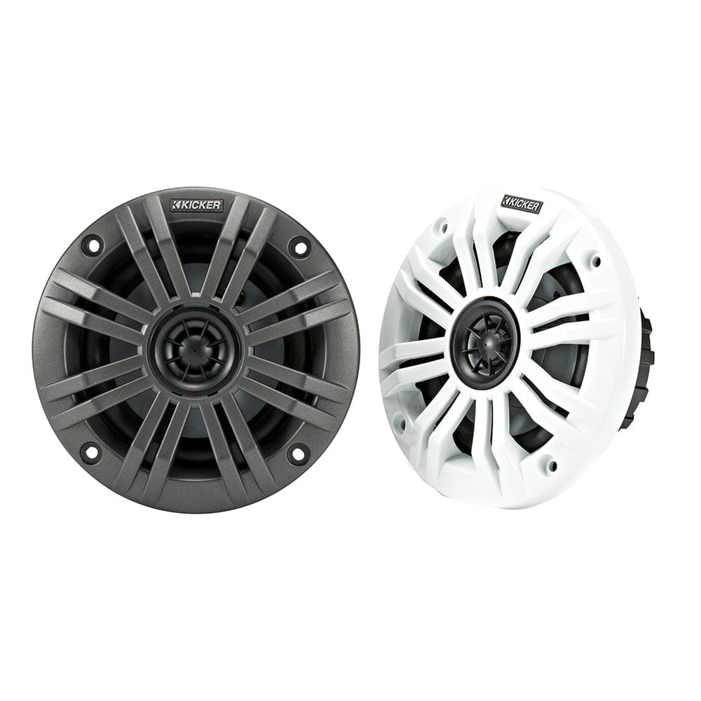 KICKER Qualifies for Free Shipping KICKER KM4 4" Marine Coaxial Speakers with 1/2" Tweeters #45KM42