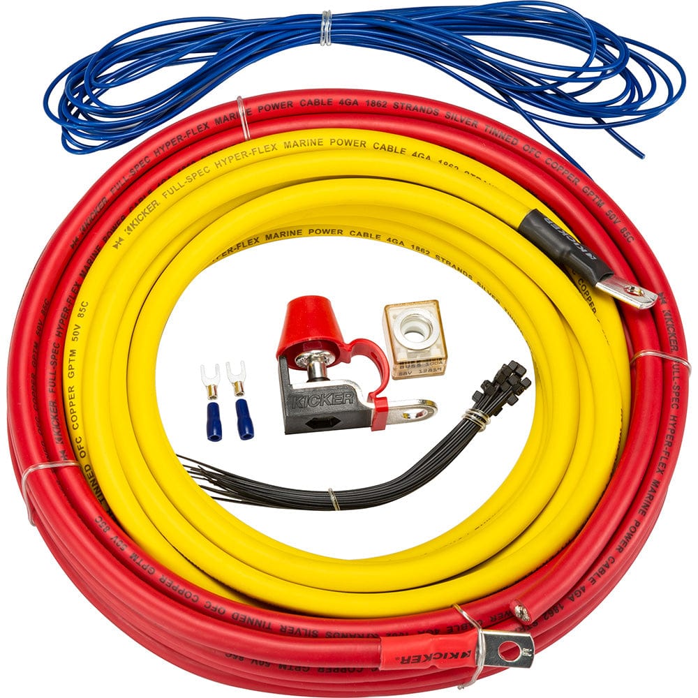 KICKER Qualifies for Free Shipping KICKER KMPK4 4 AWG Amp Power Kit #47KMPK4