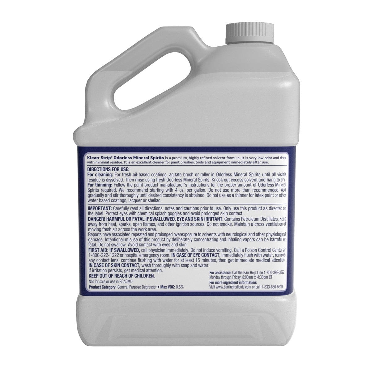 Klean Strip Qualifies for Free Shipping Klean Strip Odorless Mineral Spirits California Gallon #GKSP94214CA