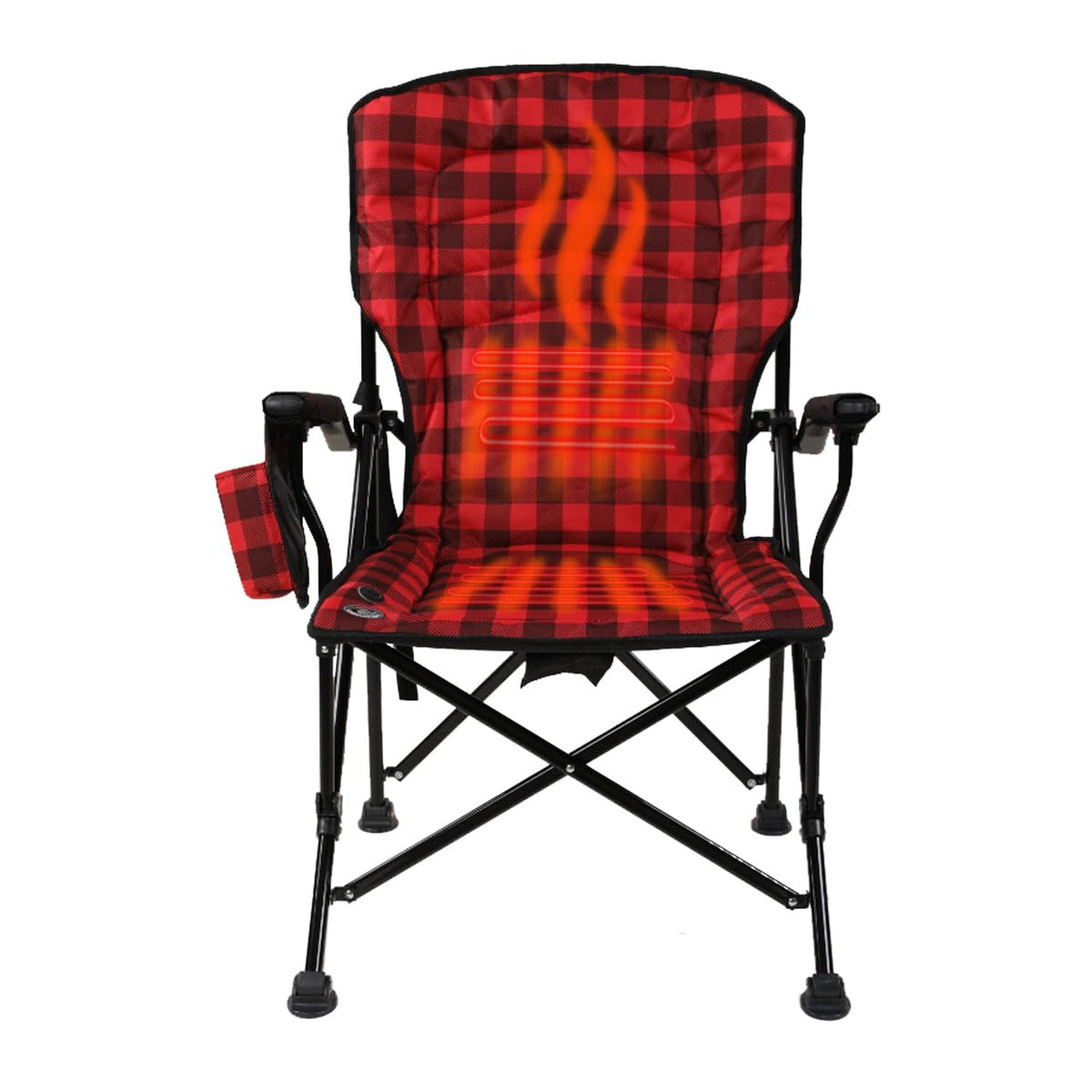 Kuma Outdoor Gear Qualifies for Free Shipping Kuma Outdoor Switchback Heated Chair Red/Black Plaid #887-KM-SBHC-RB