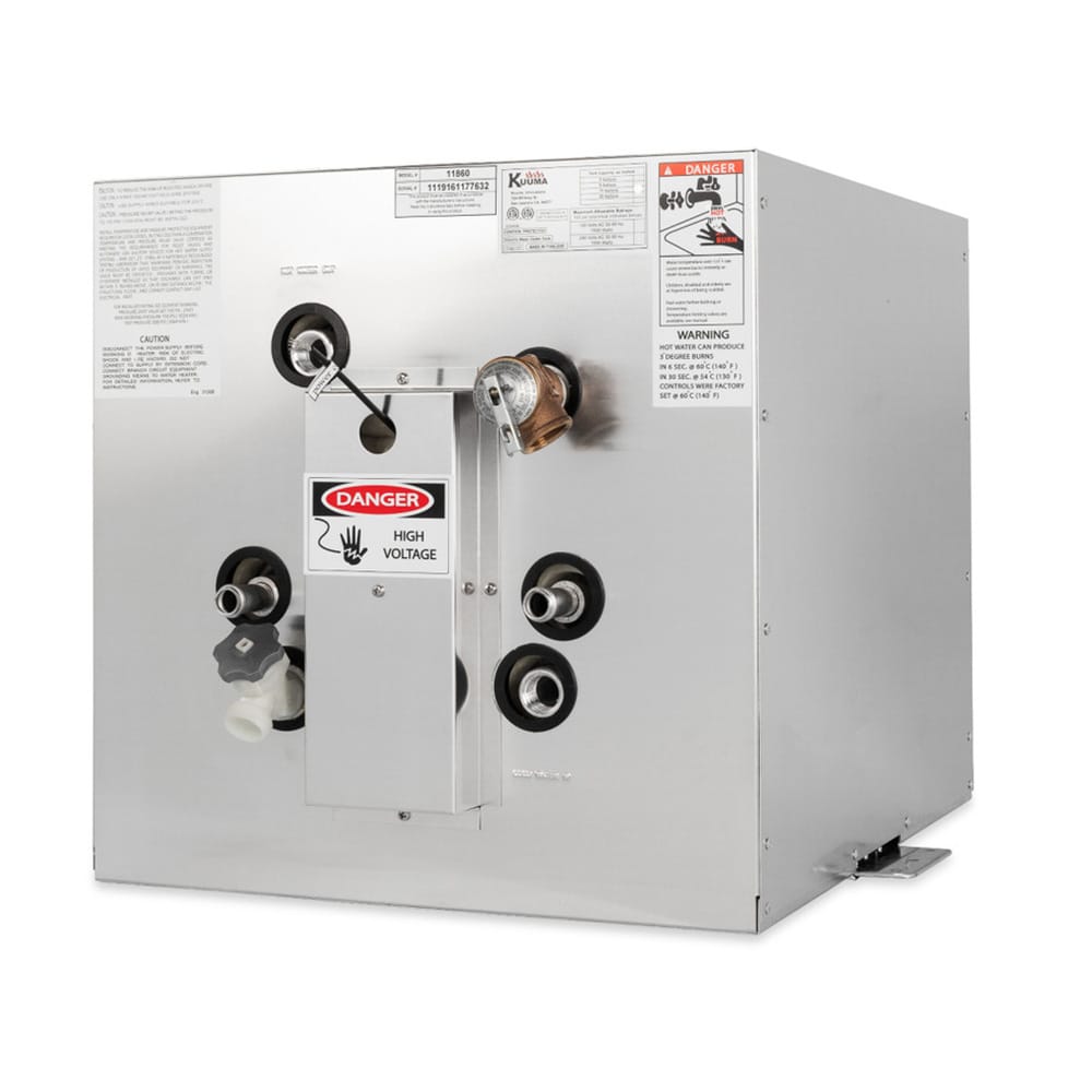 Kuuma Products Not Qualified for Free Shipping Kuuma 11 Gallon Water Heater White 240v L1&L2 Wiring Front Heat Exchange #11860