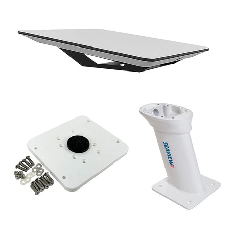 KVH Industries Not Qualified for Free Shipping KVH Starlink Flat Panel Kit with 10" Seaview Pedestal Mount #72-1048-SV10