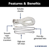 Lewmar Qualifies for Free Shipping Lewmar 10' 1/4" G4 Chain #69000332