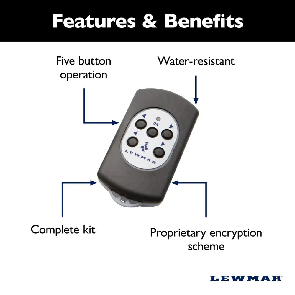 Lewmar Not Qualified for Free Shipping Lewmar 5-Button Windlass and Thruster Remote Kit #68000968