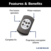 Lewmar Not Qualified for Free Shipping Lewmar 5-Button Windlass and Thruster Remote Kit #68000968