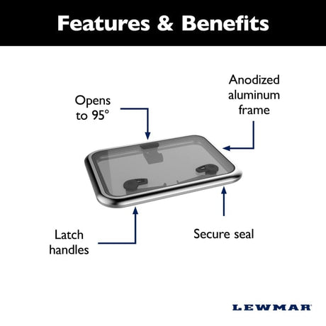 Lewmar Qualifies for Free Shipping Lewmar Size 70 Medium Profile Hatch Flange Base #39970020