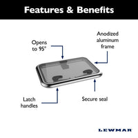 Lewmar Qualifies for Free Shipping Lewmar Size 70 Medium Profile Hatch Flange Base #39970020