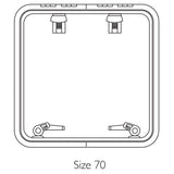Lewmar Qualifies for Free Shipping Lewmar Size 70 Medium Profile Hatch Flange Base #39970020