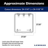 Lewmar Qualifies for Free Shipping Lewmar Size 70 Medium Profile Hatch Flange Base #39970020