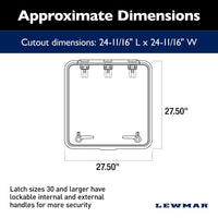 Lewmar Qualifies for Free Shipping Lewmar Size 70 Medium Profile Hatch Flange Base #39970020