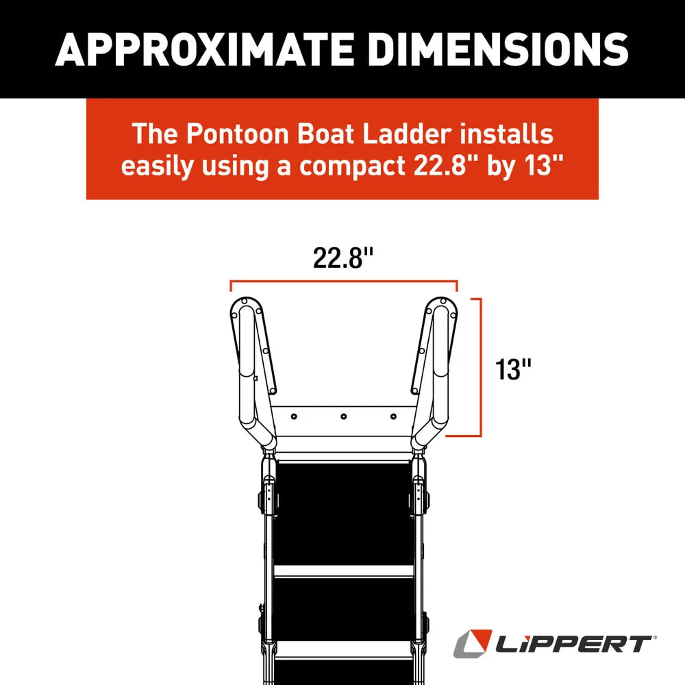 Lewmar Truck Freight - Not Qualified for Free Shipping Lewmar SureStep Pontoon Ladder SS Handrails #2025041871