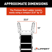 Lewmar Truck Freight - Not Qualified for Free Shipping Lewmar SureStep Pontoon Ladder SS Handrails #2025041871